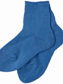 Детские носки из 100% хлопка "НАШЕ" Смоленской чулочной фабрики, С115, рис. 1, ТЕМНО-ДЖИНСОВЫЕ №46-3