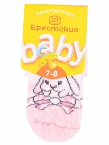 Детские махровые носки Брестские (БЧК), 14С3060, рис. 165, БЛЕДНО-РОЗОВЫЕ