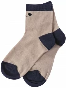 Детские носки LORENZline, Л102, БЕЖЕВО-СИНИЕ с мордочкой