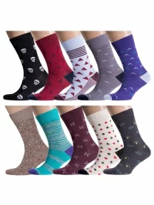 Набор из 20 пар мужских носков MSCLUB №М09, ВИМ20-9, микс