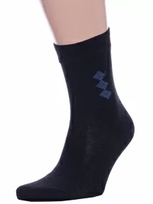 Мужские носки Альтаир, С45, ЧЕРНЫЕ с темно-серым