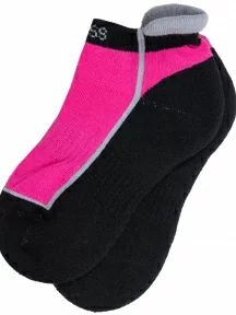 Комплект из 3 пар детских носков с махровым следом ХОХ, 3-SPD-12, ЧЕРНО-МАЛИНОВЫЕ