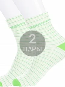 Комплект из 2 пар детских носков LORENZLine САЛАТОВЫЕ (2-П4)