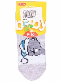 Детские носки Брестские (БЧК), 14С3081, рис. 4048, СВЕТЛО-СЕРЫЕ МЕЛАНЖ