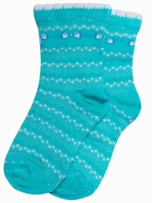 Детские носки LORENZline, Л23, БИРЮЗОВЫЕ