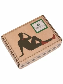 Набор из 8 пар мужских хлопковых носков (ТМ Grinston socks), PG-17D1-8k, ЧЕРНЫЕ