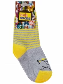 Комплект из 3 пар детских носков Альтаир, 3-С183, ЖЕЛТЫЕ