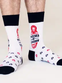 Носки unisex St. Friday Socks "Матрешка - тоже не резиновая" (GR-1398-02/19/11)