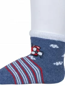 Детские махровые носки "Красная ветка", М-650, ДЖИНС