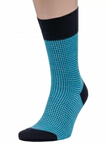 Мужские бамбуковые носки Sergio Di Calze (PINGONS), 17SC5, БИРЮЗОВЫЕ