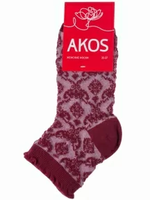 Женские носки Akos, FW41N7, БОРДОВЫЕ