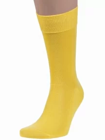 Мужские носки из мерсеризованного хлопка Sergio Di Calze (PINGONS), 17SC6, ЖЕЛТЫЕ
