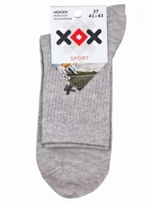Мужские спортивные носки ХОХ, X4-R2, СЕРЫЕ