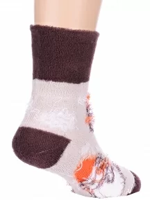 Детские махровые носки LORENZline, Л14, КОРИЧНЕВЫЕ