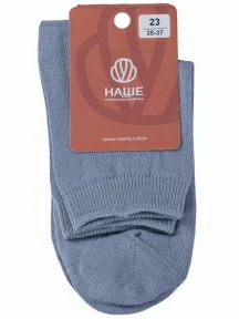 Женские носки "НАШЕ" Смоленской чулочной фабрики, 2С7, рис. 1, СЕРЕБРИСТО-СЕРЫЕ №54