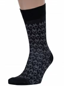 Мужские носки DiWaRi, 20С-202СП, рис. 154, ЧЕРНЫЕ