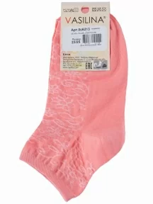Женские носки VASILINA, 0С6213, КОРАЛЛОВЫЕ
