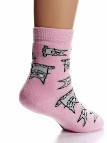 Детские махровые носки Conte kids, 21С-13/1СП, рис. 599, СВЕТЛО-РОЗОВЫЕ