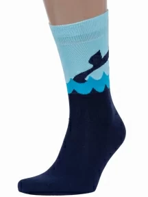 Носки unisex ХОХ FANTASY, XF-19, ТЕМНО-СИНИЕ