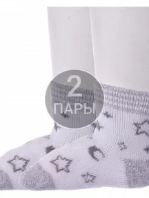 Комплект из 2 пар детских махровых носков Conte kids, 2-21С-13/1СП, рис. 602, СВЕТЛО-СЕРЫЕ