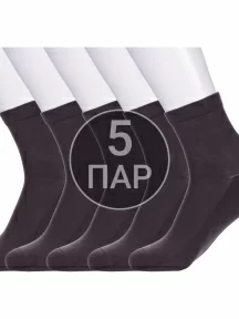 Комплект из 5 пар детских носков с махровым следом LORENZline, 5-Л7, КОРИЧНЕВЫЕ