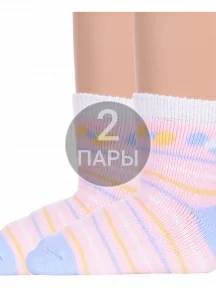 Комплект из 2 пар детских махровых носков Брестские (БЧК), 2-14С3060, рис. 070, БЛЕДНО-РОЗОВЫЕ