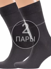 Комплект из 2 пар мужских носков RuSocks (Орудьевский трикотаж) ТЕМНО-СЕРЫЕ (2-М-216)
