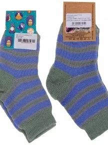 Детские махровые носки Альтаир, С114, ЗЕЛЕНО-ГОЛУБЫЕ