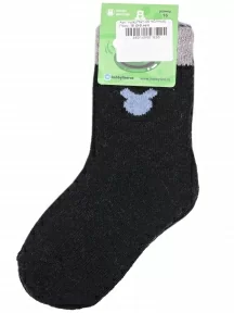 Детские теплые махровые носки Hobby Line, Ндад7621-06, ЧЕРНЫЕ
