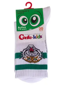 Детские спортивные носки Conte kids рис. 922, БЕЛЫЕ (20С-167СП)