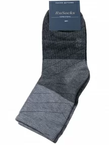 Детские носки RuSocks (Орудьевский трикотаж) СЕРЫЕ МЕЛАНЖ (Д3-13832М)