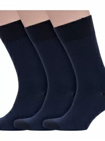 Комплект из 3 пар мужских носков Sergio Di Calze (PINGONS), 3-15SC3, ТЕМНО-СИНИЕ