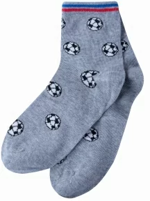 Детские носки "НАШЕ" Смоленской чулочной фабрики, 222С70, рис. 28, СЕРЫЕ МЕЛАНЖ №54-4