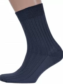 Мужские носки из 100% хлопка Брестские (БЧК), 14С2220, рис. 055, ТЕМНО-СЕРЫЕ