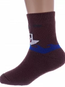 Детские махровые носки Альтаир, С108, КОРИЧНЕВЫЕ