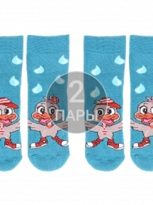 Комплект из 2 пар детских махровых носков Брестские (БЧК), 2-14С3060, рис. 255, МОРСКАЯ ВОЛНА