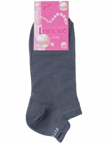 Женские короткие носки LORENZline, С7, СЕРЫЕ
