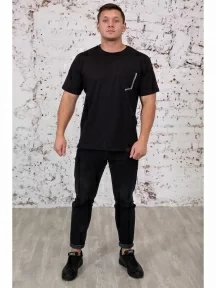 Мужская футболка TIME FIRE, TF21_02, ЧЕРНАЯ