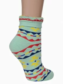 Женские махровые носки ХОХ, GZ-3R24, САЛАТОВЫЕ