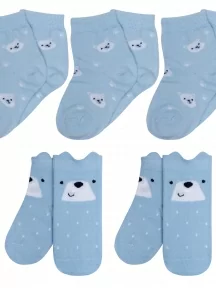 Комплект из 5 пар детских носков RuSocks (Орудьевский трикотаж), 5-Д-31360, микс 4