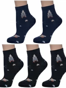 Комплект из 5 пар детских носков LORENZLine микс 4 (5-Л71)