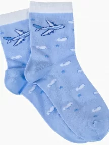 Комплект из 5 пар детских носков LORENZLine, 5-Л87, ГОЛУБЫЕ