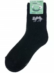 Детские махровые носки Hobby Line, 7838, ЧЕРНЫЕ "Верблюд"