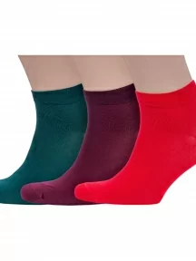 Комплект из 3 пар мужских носков Sergio Di Calze (PINGONS) из мерсеризованного хлопка, 3-17SC7, микс 4