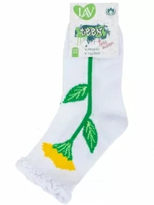 Детские носки "Борисоглебский трикотаж", 8С70, БЕЛЫЕ