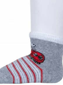 Детские махровые носки "Красная ветка", М-650, СЕРЫЕ