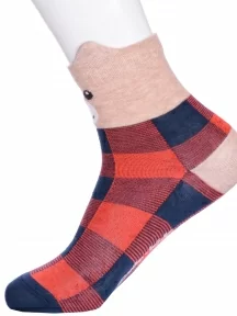 Детские носки Conte kids, 17С-59СП, рис. 322, ТЕМНО-СИНИЕ С КРАСНЫМ