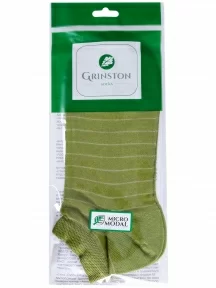 Женские носки из микромодала Grinston ОЛИВКОВЫЕ (15D34)