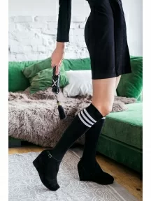 Гольфы unisex St. Friday Socks, 431-19, "Полосатая классика", ЧЕРНЫЕ