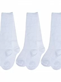 Комплект из 3 пар детских гольфов Гамма, 3-С460, БЕЛЫЕ, рис. 3
